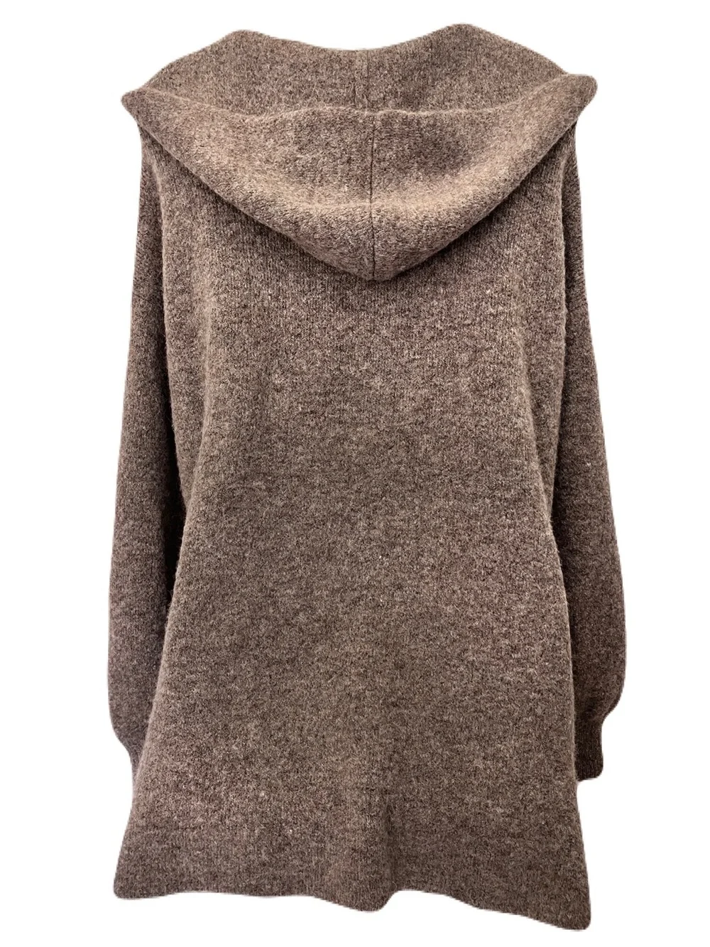 + Beryll Brown ‘Vivi’ Stretch Cashmere Hooded Open Sweater Coat in “Mocha”